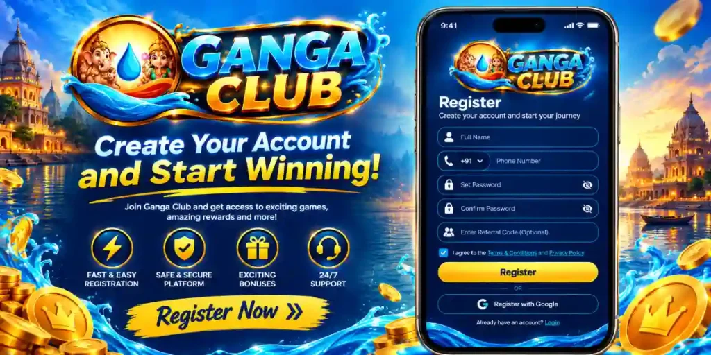 ganga club game register